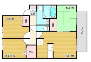 妻鹿駅 徒歩10分 1階の物件間取画像